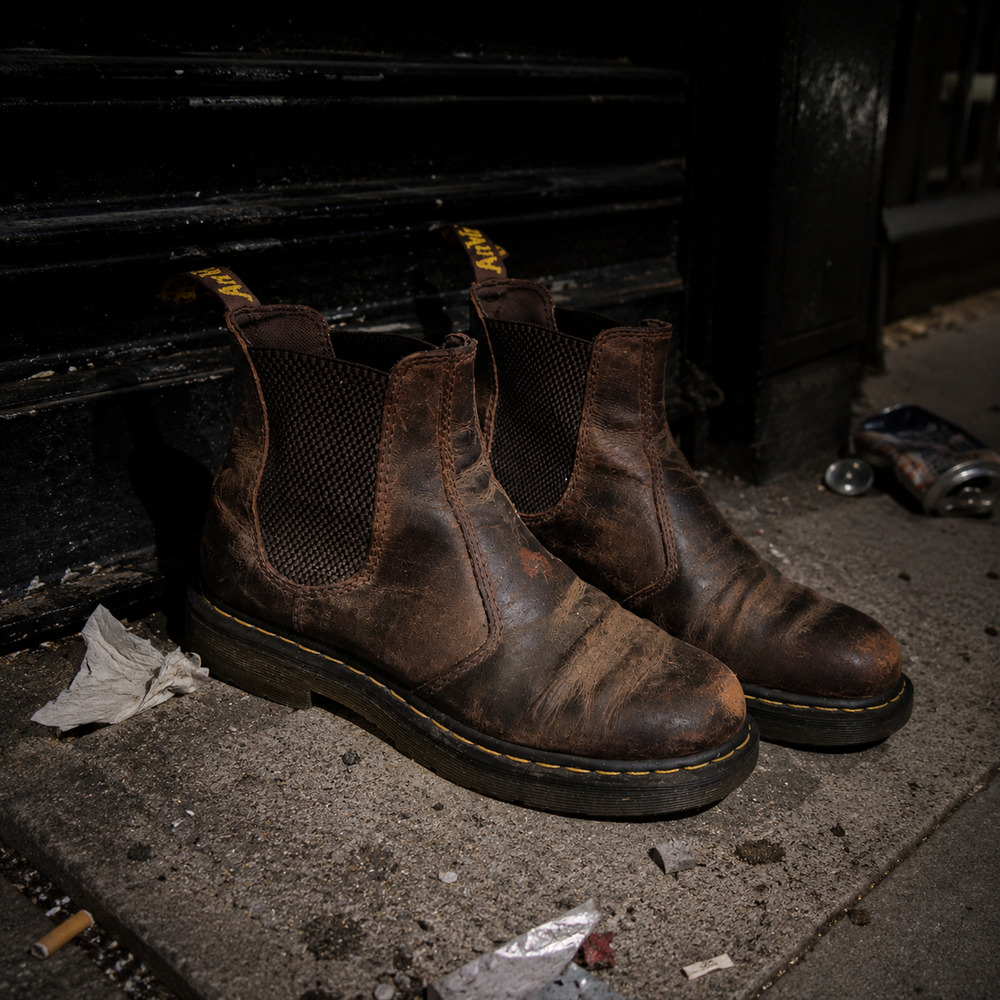 Dr. Martens 2976 Heavily Distressed Sz 8 Crazy Horse Boots Grunge Punk Shoes